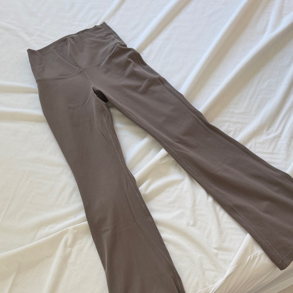 Aritzia Flared Yoga Pants and sports bra